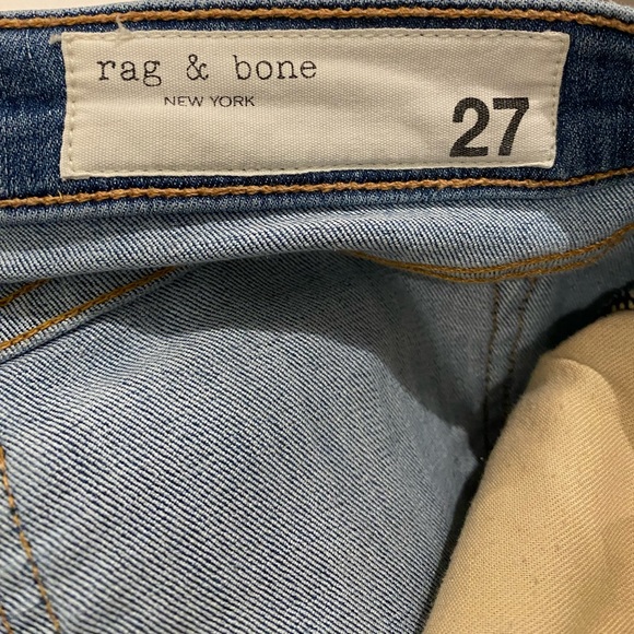 Rag & Bone Ankle Skinny Jeans in Lucky Rouge - Picture 8 of 11